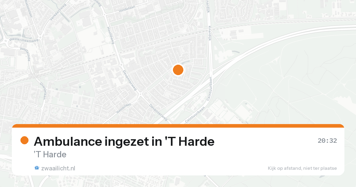 Ambulance ingezet in 'T Harde — 7 feb 2026