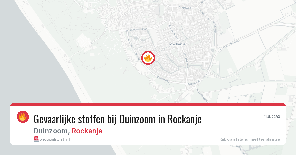 Gevaarlijke stoffen bij Duinzoom in Rockanje — 11 jun 2026