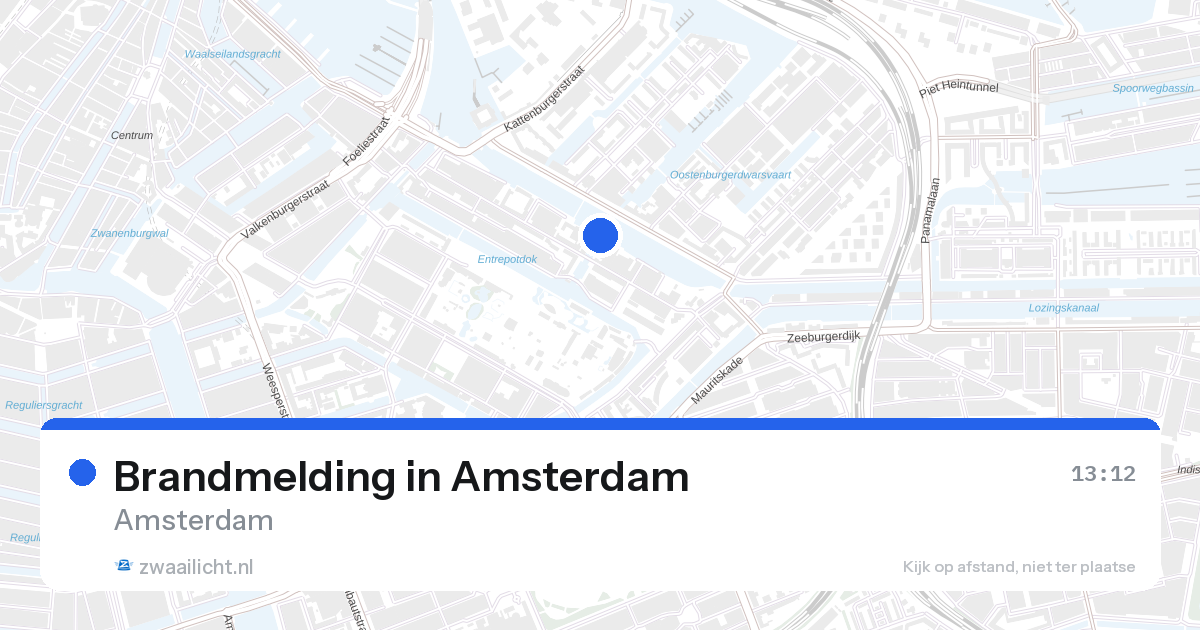 Brandmelding in Amsterdam — 27 aug 2026