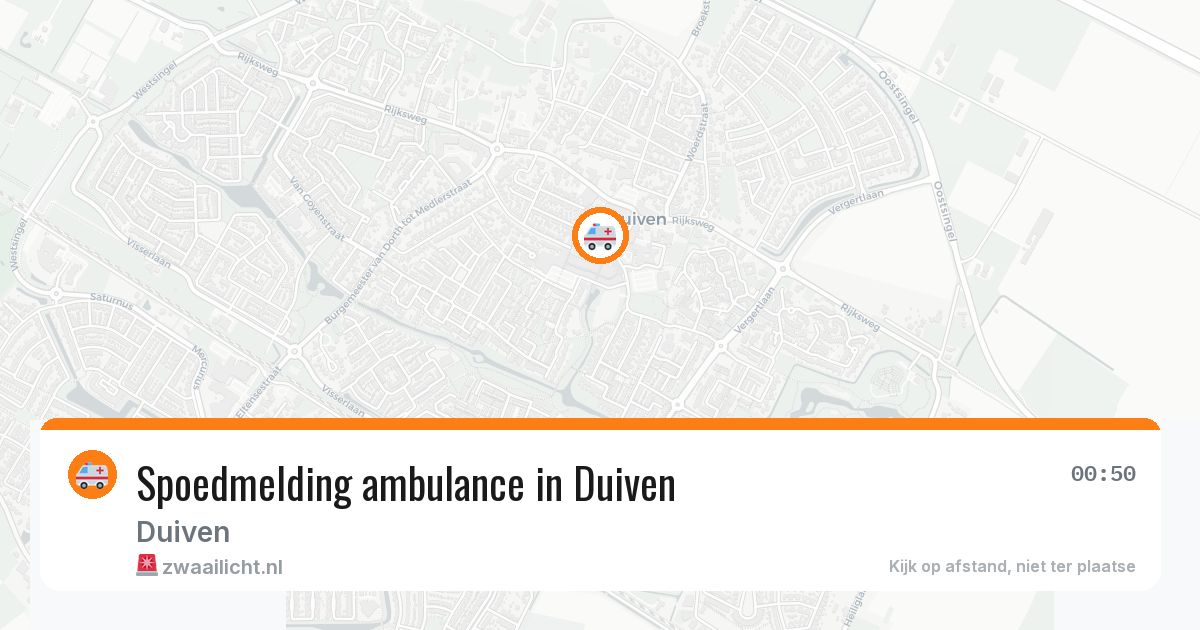 Spoedmelding ambulance in Duiven — 18 mei 2026