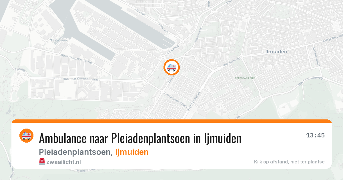 Ambulance naar Pleiadenplantsoen in Ijmuiden — 3 jun 2026