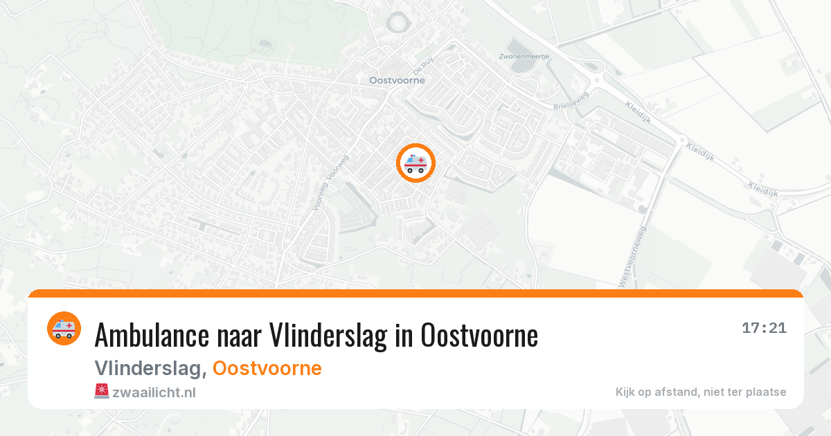 Ambulance naar Vlinderslag in Oostvoorne — 4 jun 2026