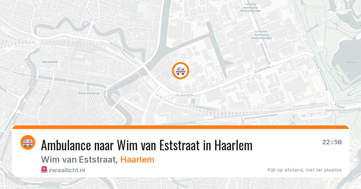 Ambulance naar Wim van Eststraat in Haarlem — 30 mrt 2026