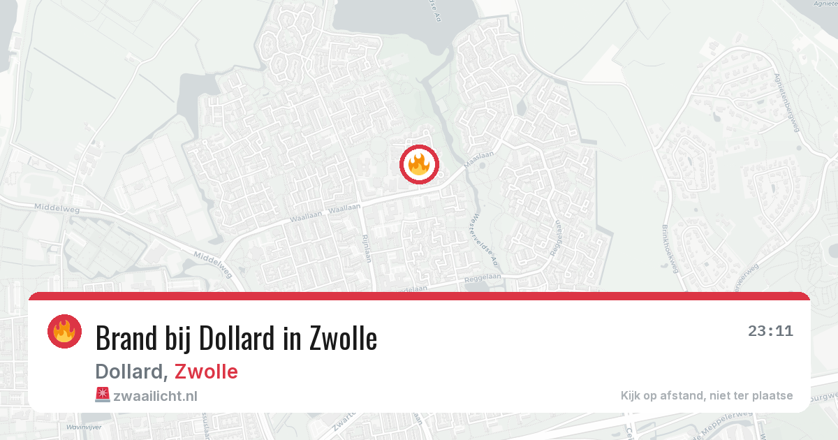 Brand bij Dollard in Zwolle — 6 apr 2026