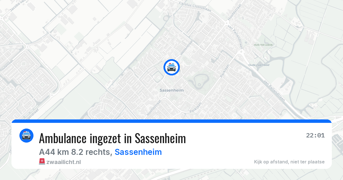 Ambulance ingezet in Sassenheim — 15 jul 2026