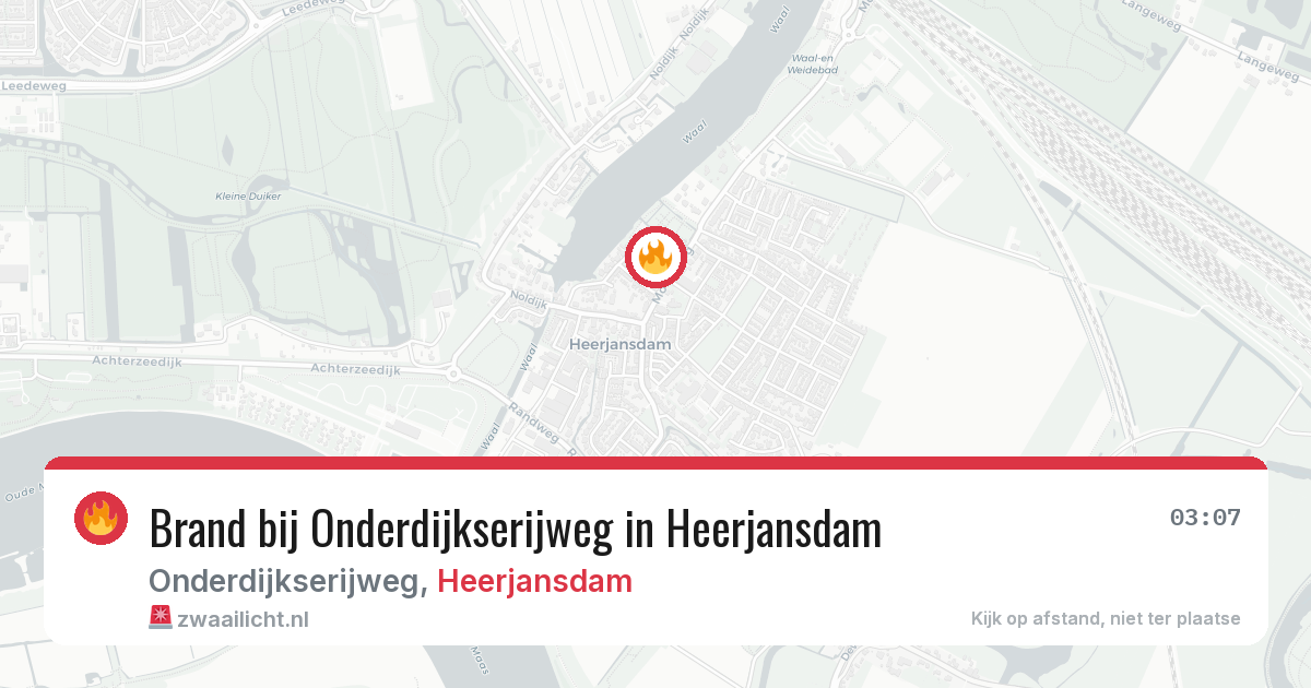Brand bij Onderdijkserijweg in Heerjansdam — 26 jun 2026