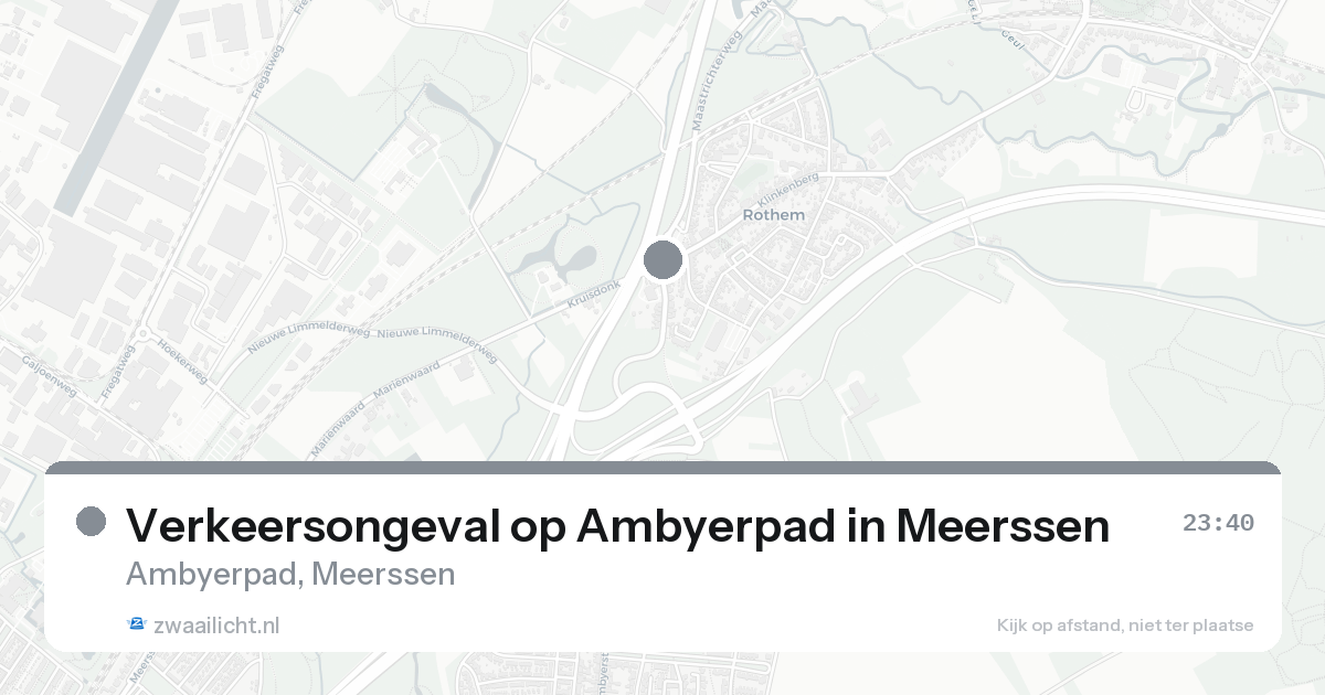 Verkeersongeval op Ambyerpad in Meerssen — 23 aug 2026