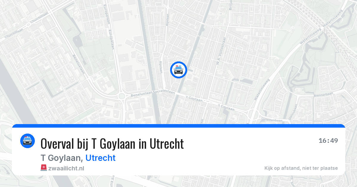 Overval bij T Goylaan in Utrecht — 27 jun 2026