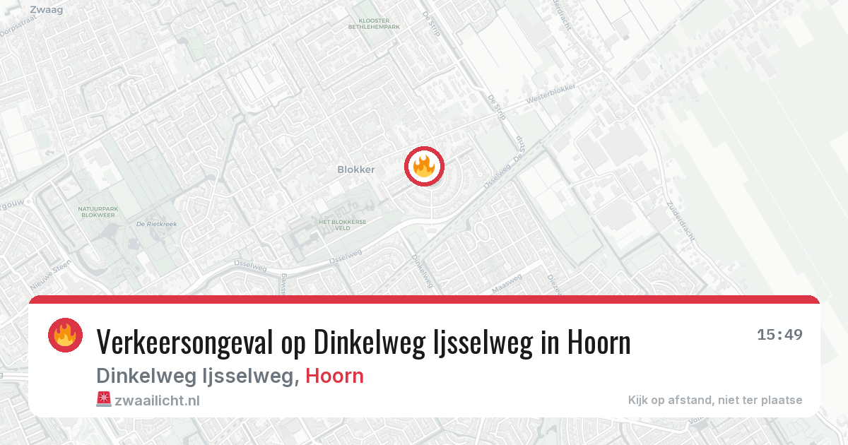 Verkeersongeval op Dinkelweg Ijsselweg in Hoorn — 5 feb 2026