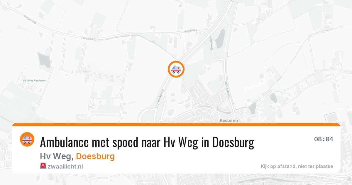 Ambulance met spoed naar Hv Weg in Doesburg — 26 jan 2026