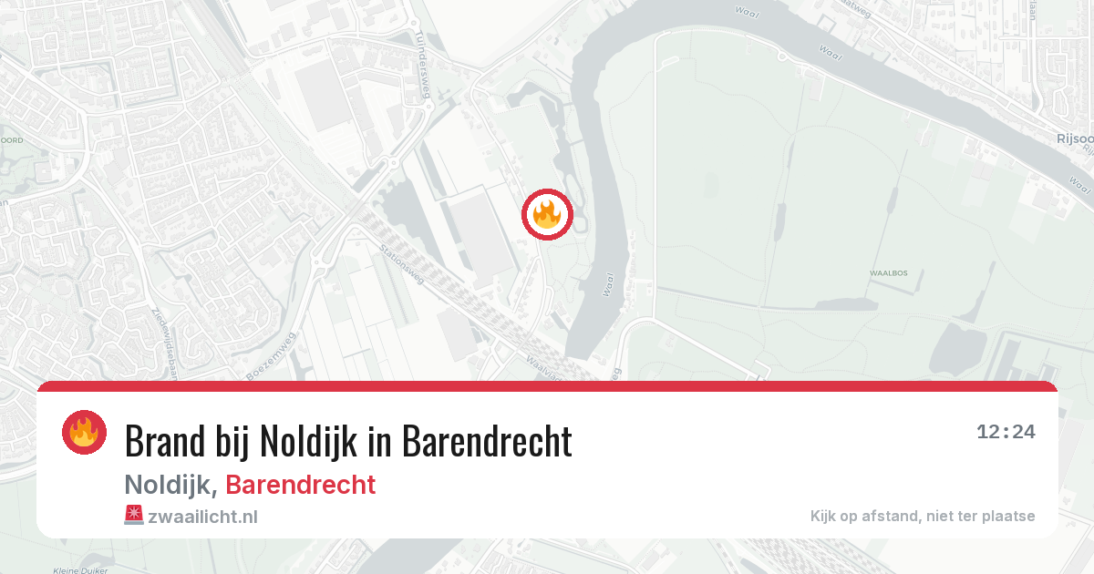 Brand bij Noldijk in Barendrecht — 4 aug 2026