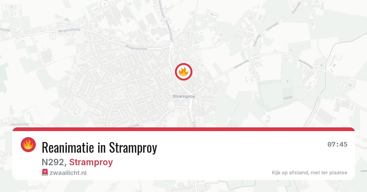 Reanimatie in Stramproy — 13 apr 2026