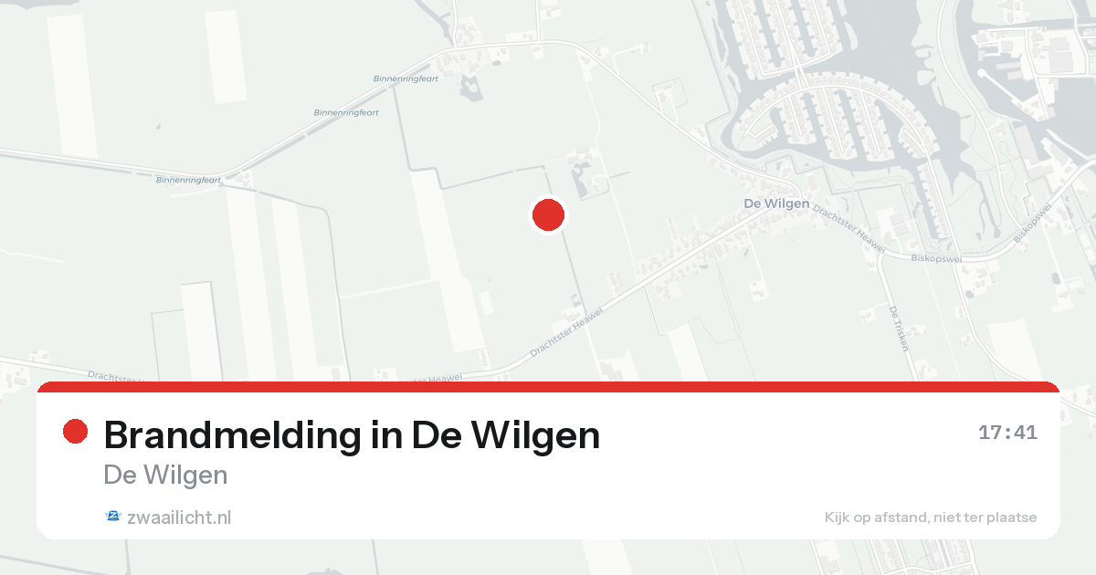 Brandmelding in De Wilgen — 23 aug 2026