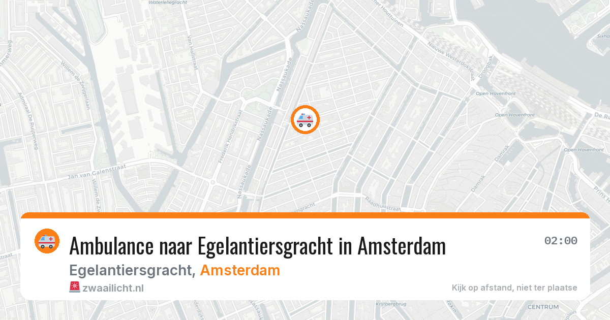 Ambulance naar Egelantiersgracht in Amsterdam — 14 mei 2026