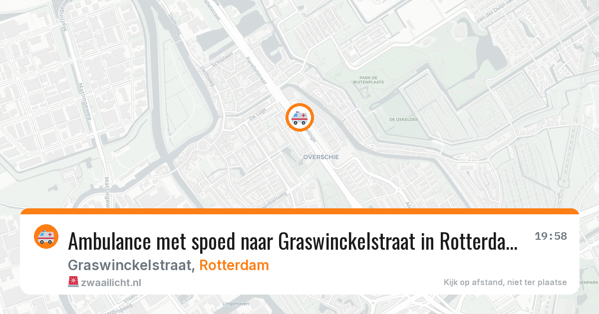 Ambulance met spoed naar Graswinckelstraat in Rotterdam — 24 jun 2026