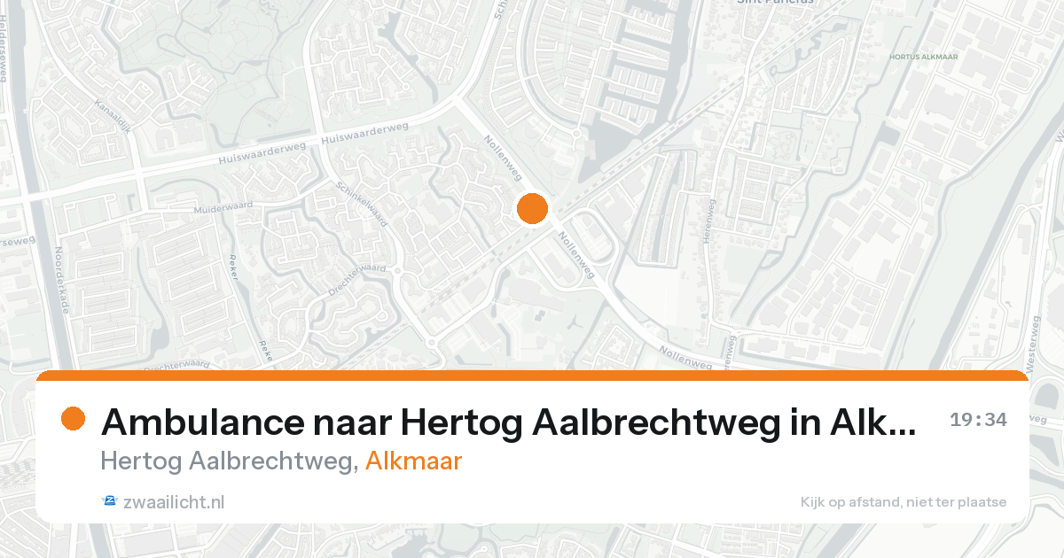 Ambulance naar Hertog Aalbrechtweg in Alkmaar — 22 aug 2026