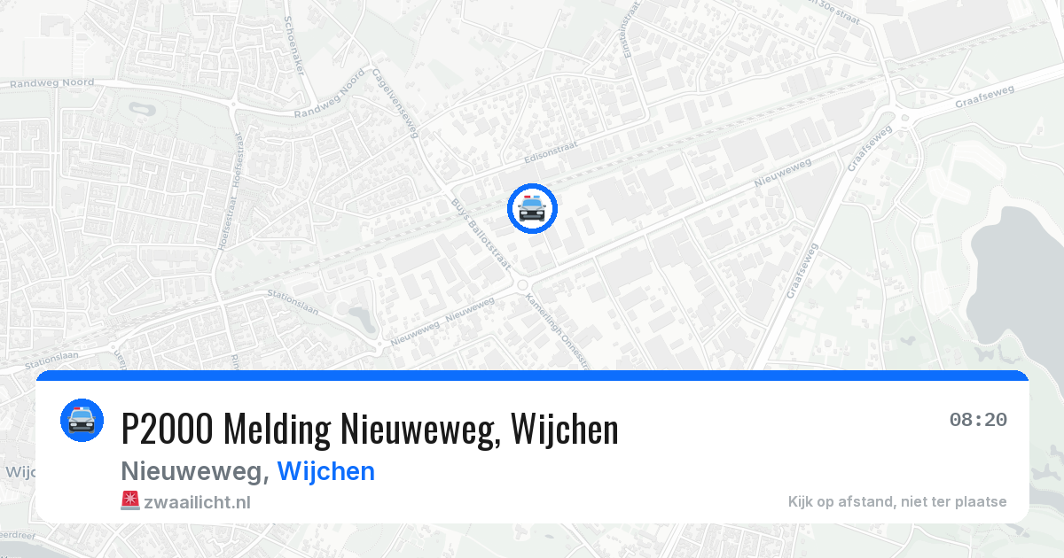 P2000 Melding Nieuweweg, Wijchen — 27 feb 2026