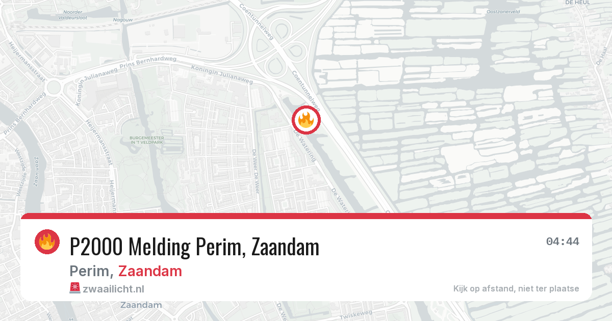 P2000 Melding Perim, Zaandam — 27 feb 2026
