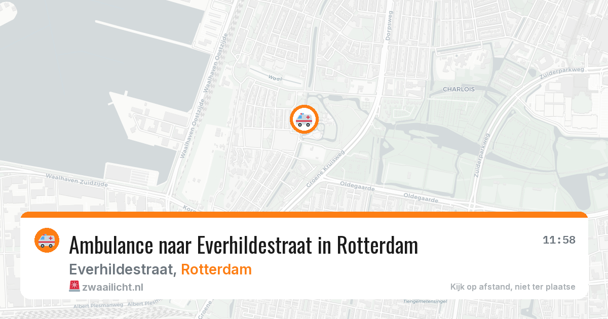 Ambulance naar Everhildestraat in Rotterdam — 23 jun 2026