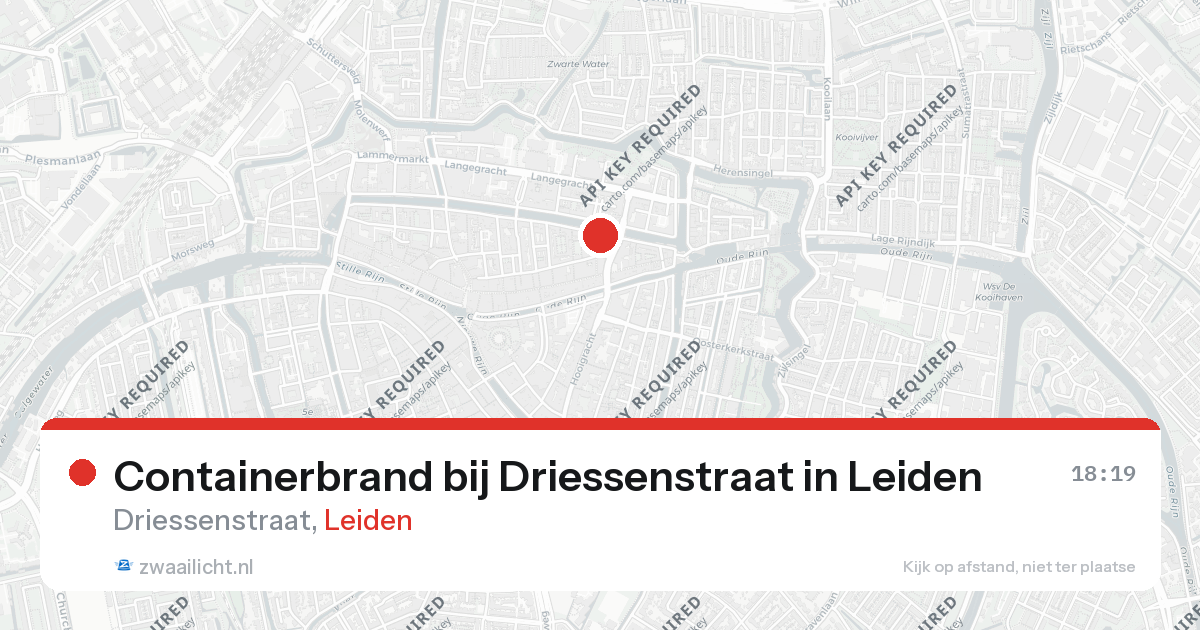 Containerbrand bij Driessenstraat in Leiden — 17 feb 2026