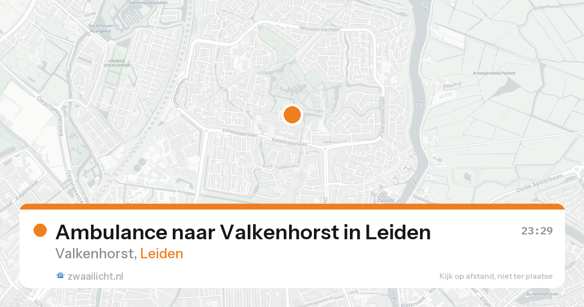 Ambulance naar Valkenhorst in Leiden — 24 aug 2026