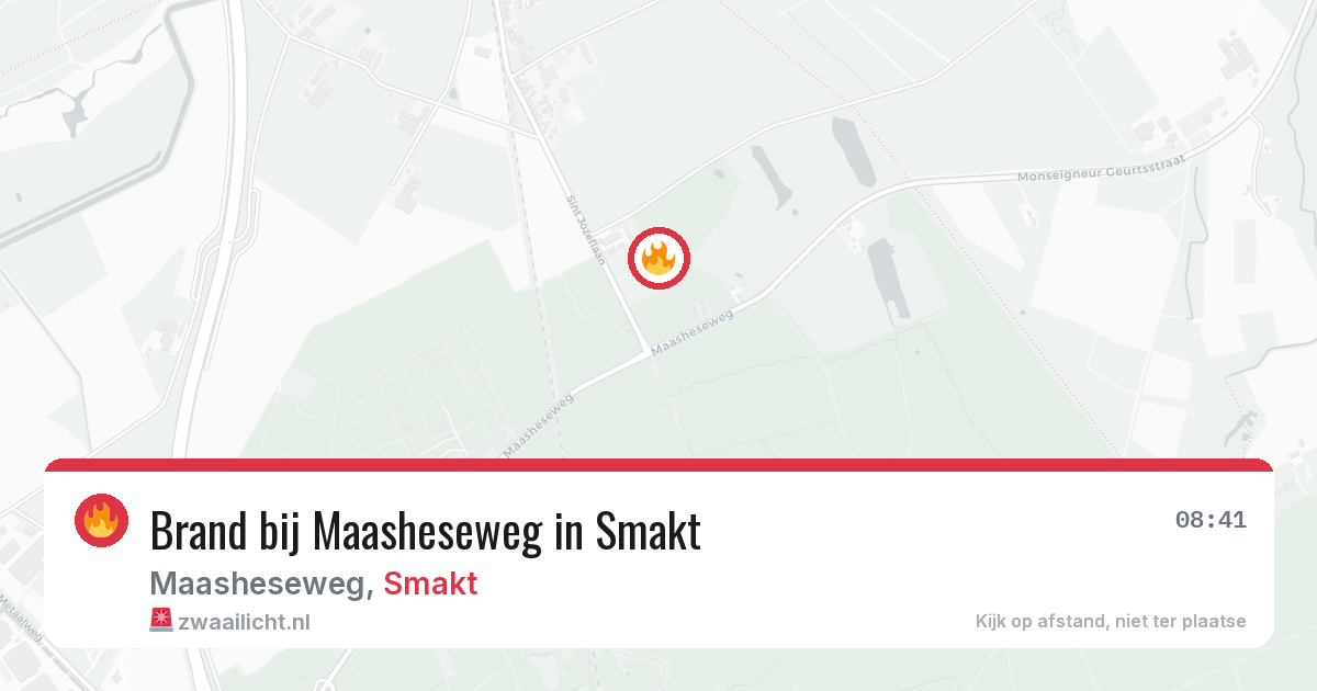 Brand bij Maasheseweg in Smakt — 23 mei 2026