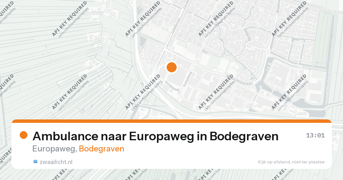 Ambulance naar Europaweg in Bodegraven — 11 jun 2026
