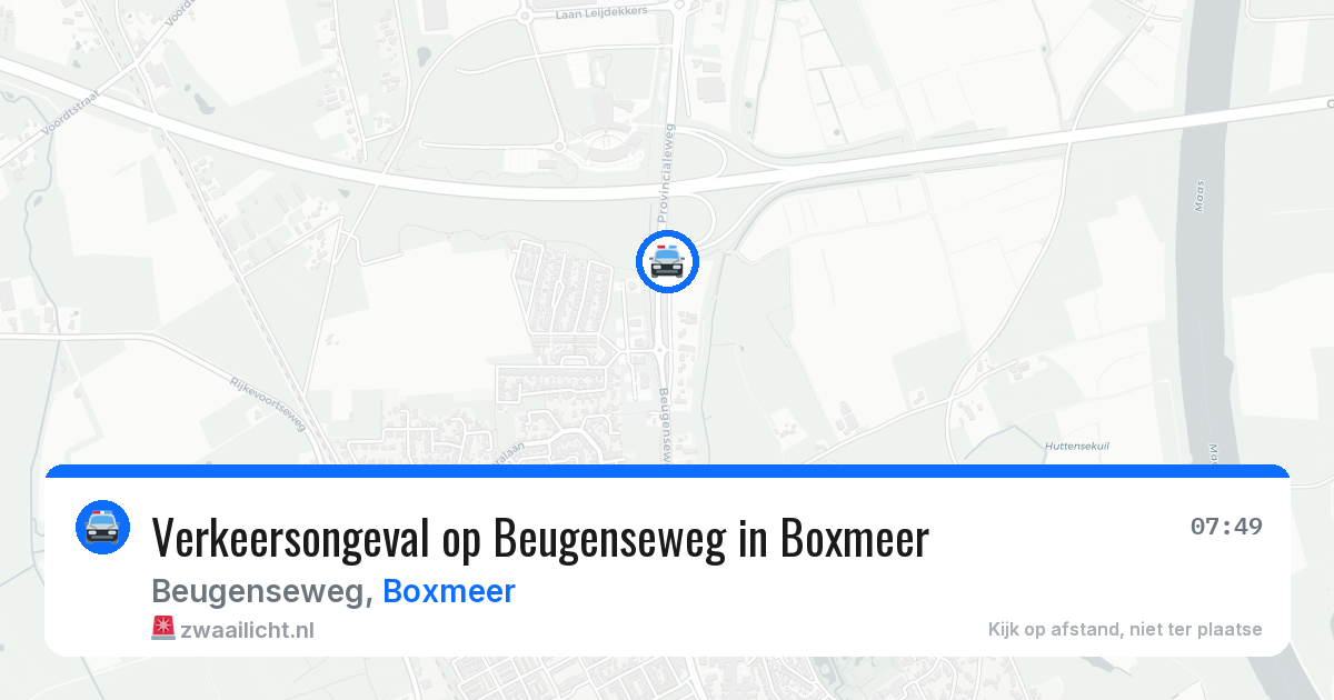 Verkeersongeval op Beugenseweg in Boxmeer — 10 jun 2026