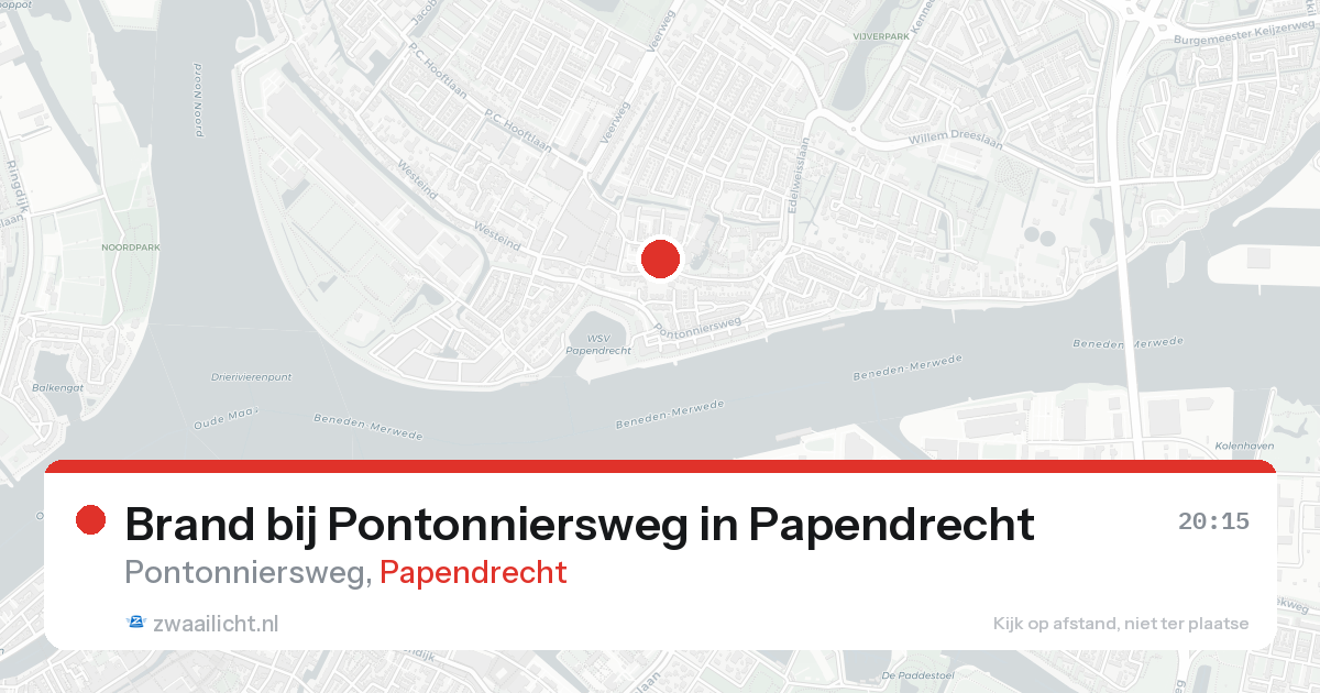 Brand bij Pontonniersweg in Papendrecht — 25 feb 2026