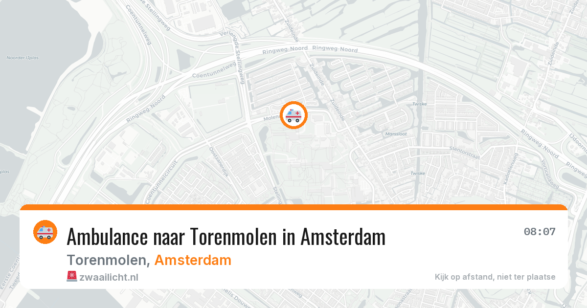 Ambulance naar Torenmolen in Amsterdam — 4 aug 2026