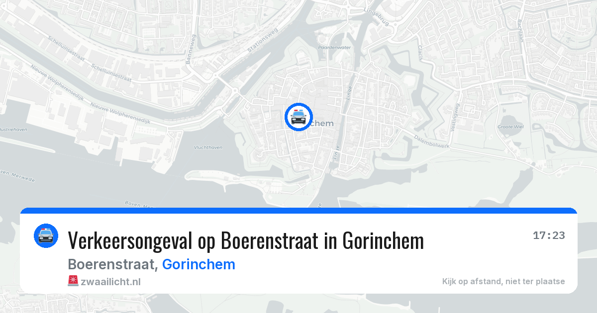 Verkeersongeval op Boerenstraat in Gorinchem — 17 feb 2026