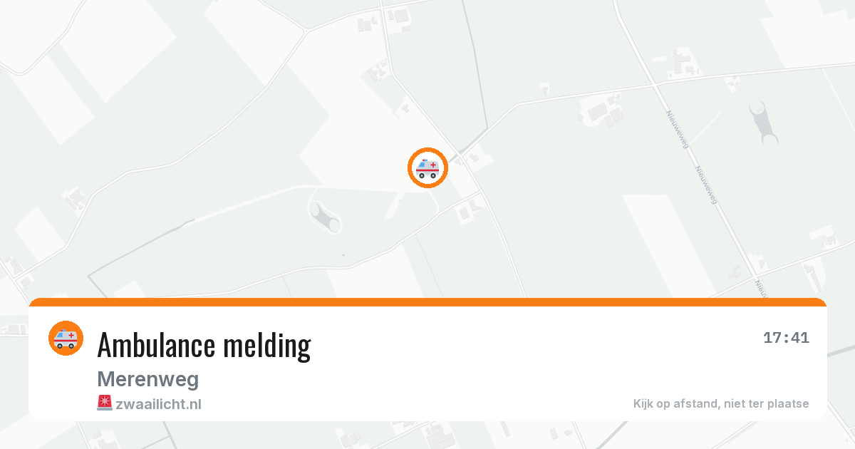 Ambulance melding — 29 mei 2026