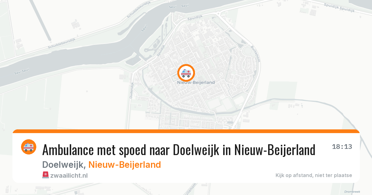 Ambulance met spoed naar Doelweijk in Nieuw-Beijerland — 24 apr 2026