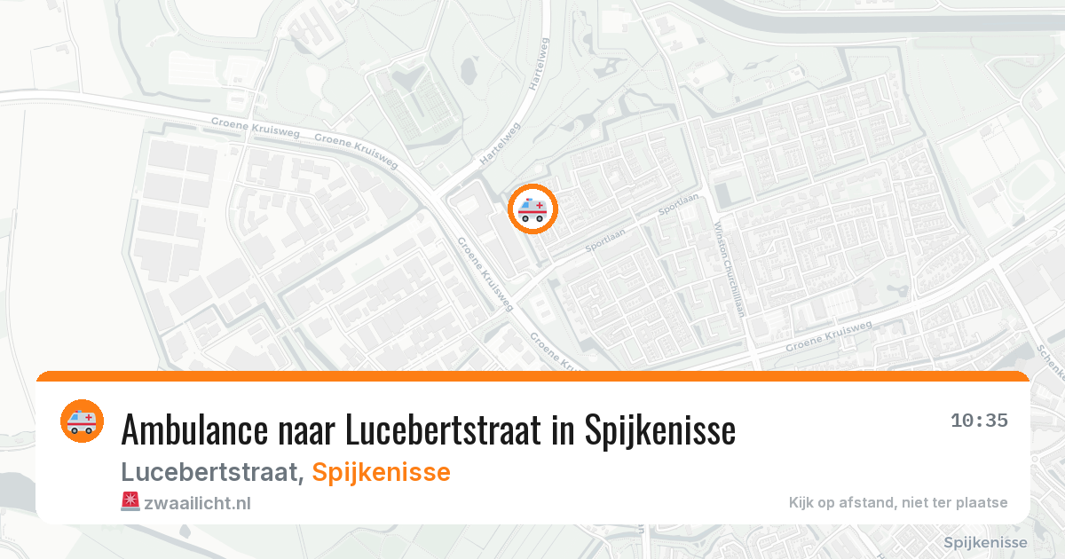 Ambulance naar Lucebertstraat in Spijkenisse — 12 jun 2026