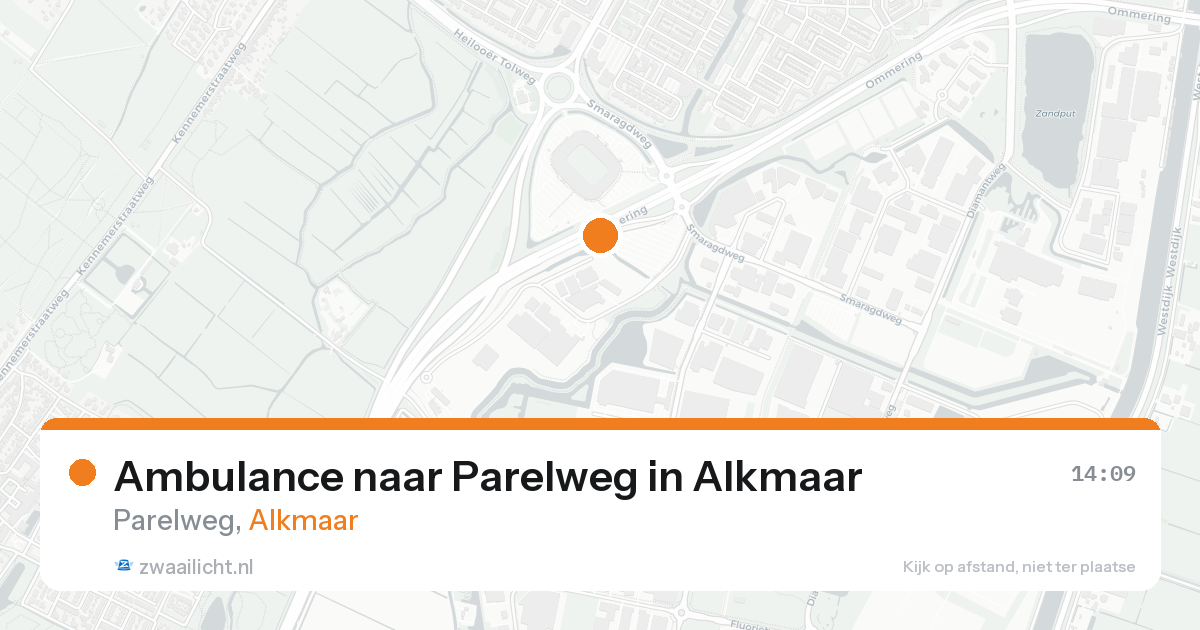 Ambulance naar Parelweg in Alkmaar — 16 aug 2026