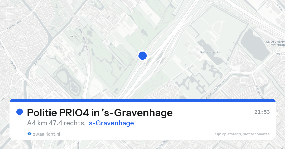 Politie PRIO4 in 's-Gravenhage — 19 aug 2026 | 🚨 Zwaailicht.nl