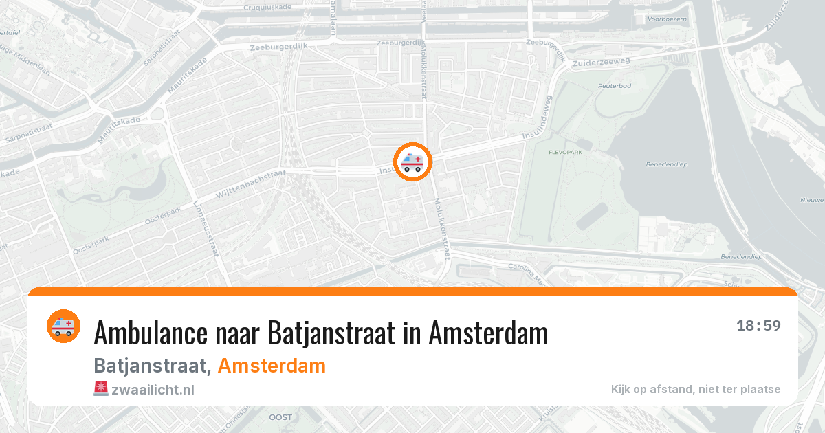 Ambulance naar Batjanstraat in Amsterdam — 11 jun 2026