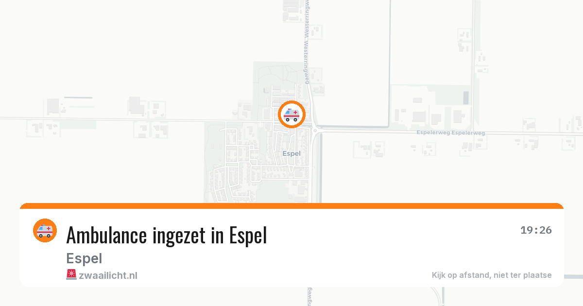 Ambulance ingezet in Espel — 8 feb 2026