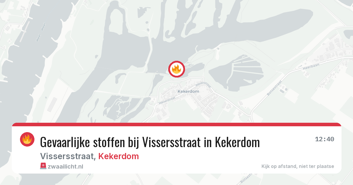 Gevaarlijke stoffen bij Vissersstraat in Kekerdom — 27 mei 2026