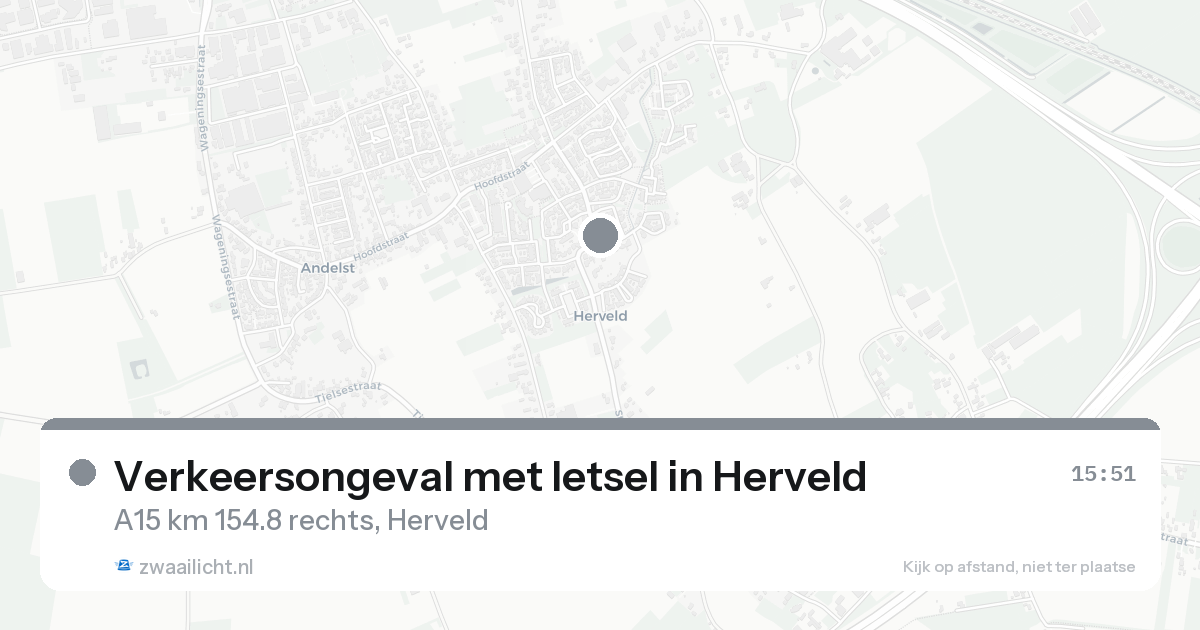 Verkeersongeval met letsel in Herveld — 12 mei 2026