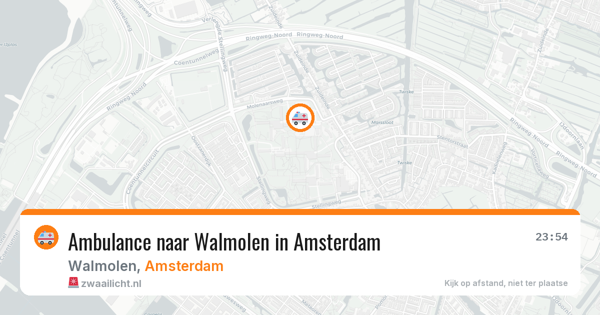 Ambulance naar Walmolen in Amsterdam — 16 jun 2026