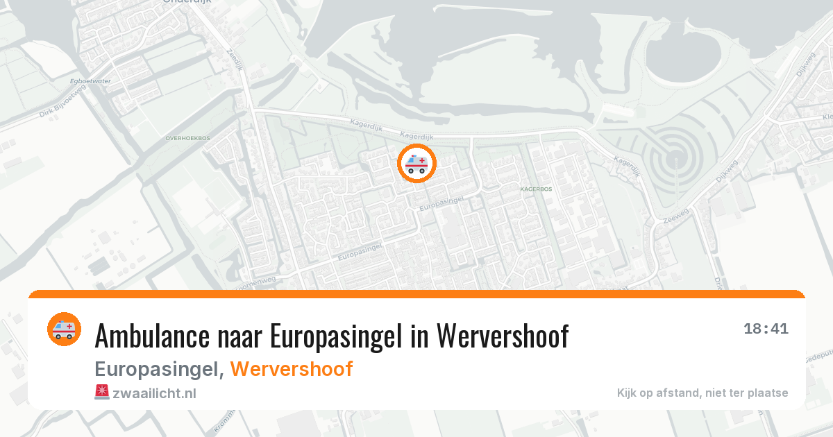 Ambulance naar Europasingel in Wervershoof — 14 aug 2026