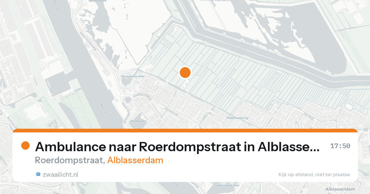 Ambulance naar Roerdompstraat in Alblasserdam — 30 jan 2026