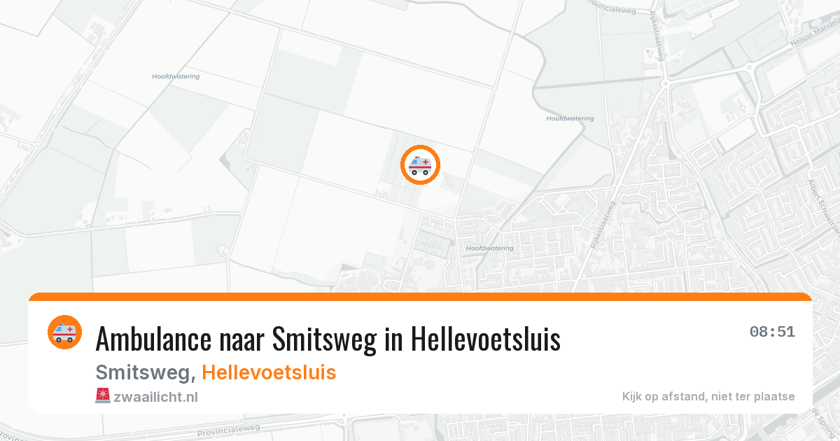 Ambulance naar Smitsweg in Hellevoetsluis — 13 jul 2026