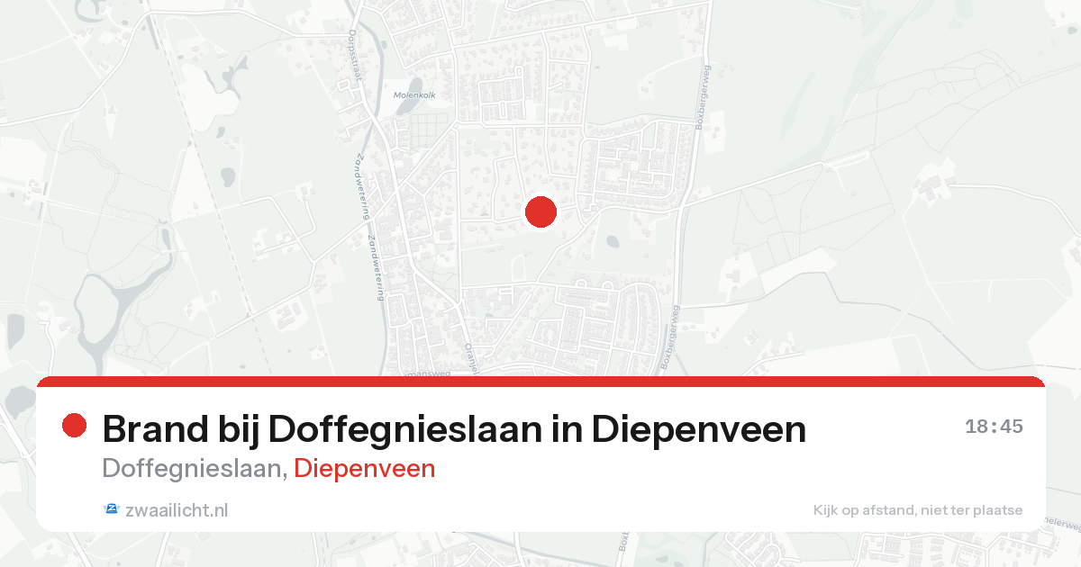 Brand bij Doffegnieslaan in Diepenveen — 17 aug 2026