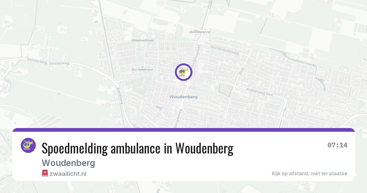 Spoedmelding ambulance in Woudenberg — 6 jul 2026