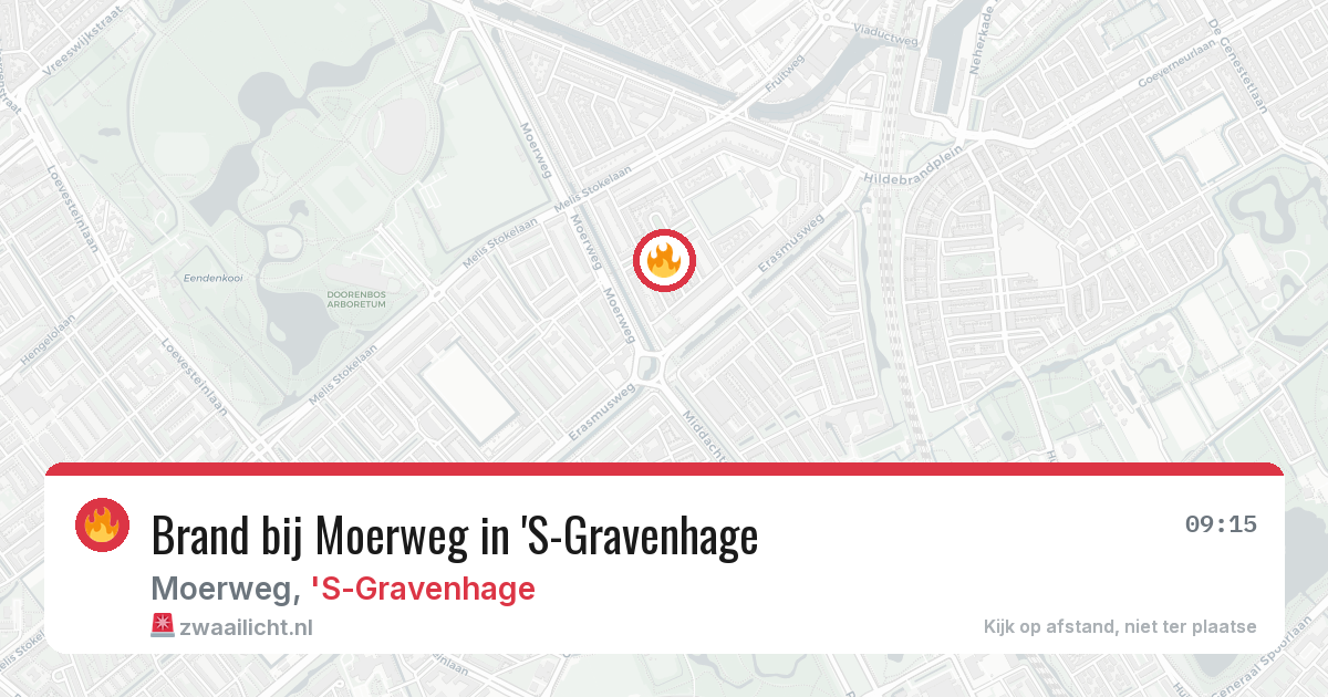 Brand bij Moerweg in 'S-Gravenhage — 17 jul 2026