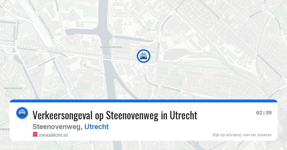 Verkeersongeval op Steenovenweg in Utrecht — 29 jun 2026