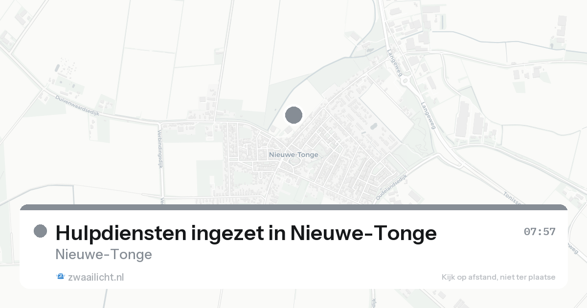Hulpdiensten ingezet in Nieuwe-Tonge — 31 jan 2026 | 🚨 Zwaailicht.nl