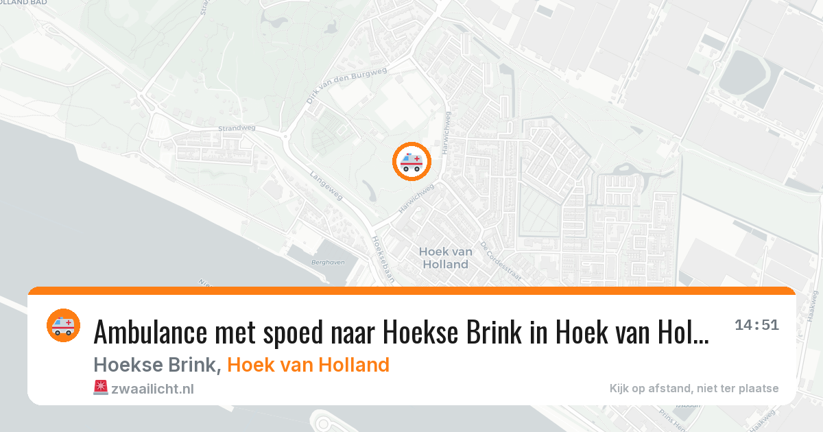 Ambulance met spoed naar Hoekse Brink in Hoek van Holland — 29 apr 2026